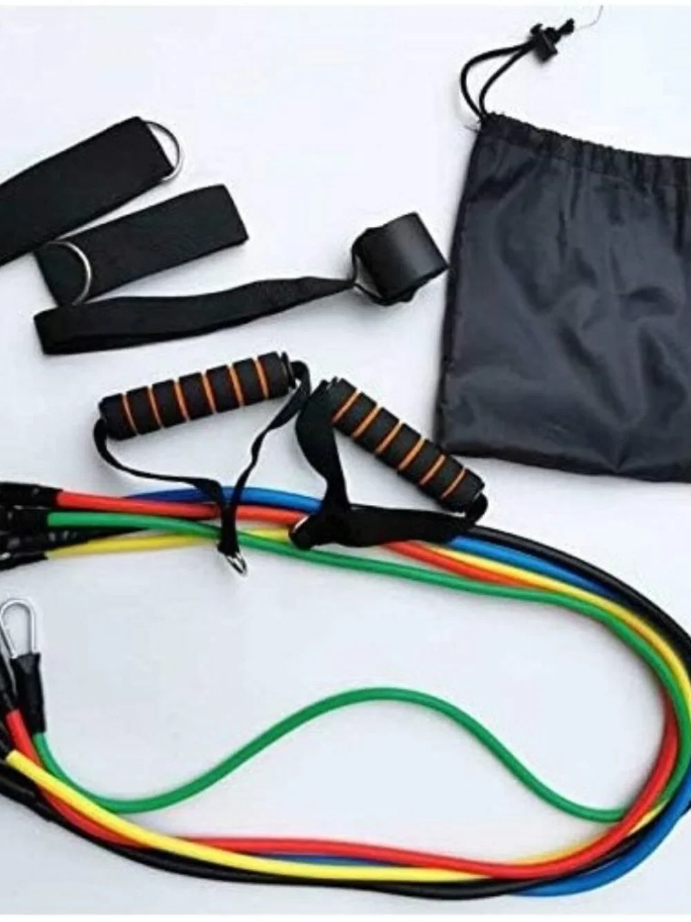 NEW Resistance Training Bands 11 Piece Set Home Workout Physical Therapy Yoga Pi